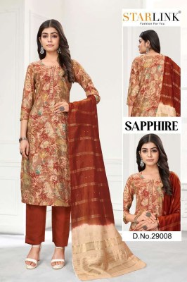 Starlink presents new design sapphire 3 pice ready made size set Kurti wholesaler Surat   kurtis catalogs