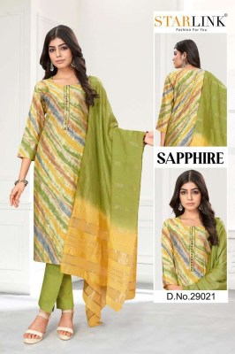 Starlink presents new design sapphire 3 pice ready made size set Kurti wholesaler Surat   kurtis catalogs