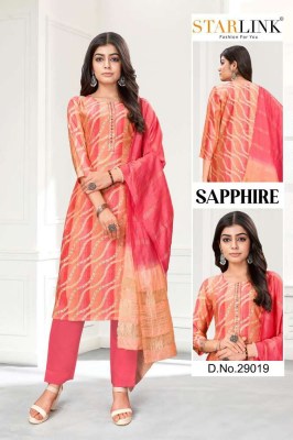 Starlink presents new design sapphire 3 pice ready made size set Kurti wholesaler Surat   kurtis catalogs