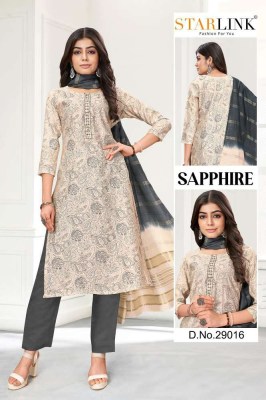 Starlink presents new design sapphire 3 pice ready made size set Kurti wholesaler Surat   kurtis catalogs