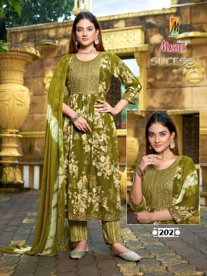 Sucess ghera vol 2 by Master Reyon Printed fancy anarkali suit catalogue at affordadble rate readymade suit catalogs