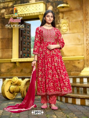 Sucess ghera vol 2 by Master Reyon Printed fancy anarkali suit catalogue at affordadble rate readymade suit catalogs