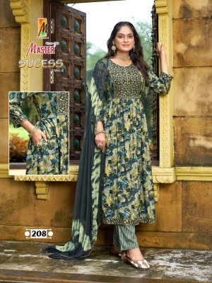 Sucess ghera vol 2 by Master Reyon Printed fancy anarkali suit catalogue at affordadble rate readymade suit catalogs