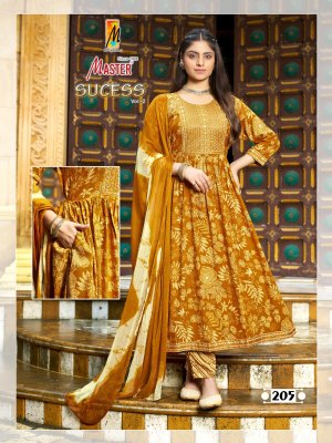 Sucess ghera vol 2 by Master Reyon Printed fancy anarkali suit catalogue at affordadble rate readymade suit catalogs