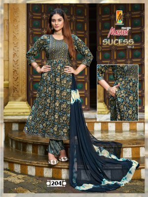 Sucess ghera vol 2 by Master Reyon Printed fancy anarkali suit catalogue at affordadble rate readymade suit catalogs