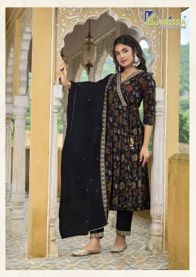 Suhana by Karissa premium soft silk foil printed readymade suit catalogue at affordable rate readymade suit catalogs