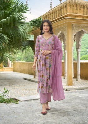 Suhana by Karissa premium soft silk foil printed readymade suit catalogue at affordable rate readymade suit catalogs