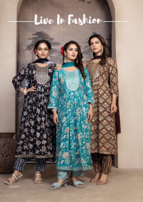 Suhana by Master reyon foil printed flared kurti bottom and dupatta catalogue readymade suit catalogs