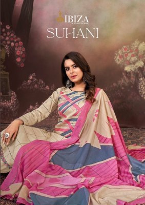 Suhani by Ibiza pure jam cotton digital printed embroidered unstitched salwar suit catalogue at low rate IBIZA