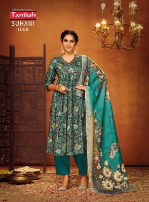 Suhani vol 1 by Taniksh muslin print with alia cut kurti pant and dupatta catalogue readymade suit catalogs