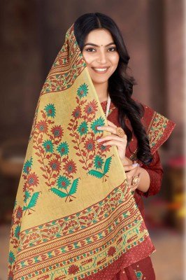 Suhasini Bright Vol 01 by VJ Launched Heavy Cotton  printed saree catalogue at affordable rate sarees catalogs