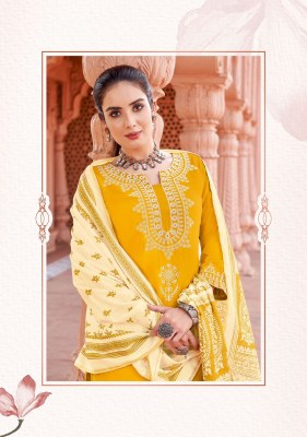 Sukanya by Kadlee Heavy reyon cotton thread embroidered readymade suit catalogue at affordable rate readymade suit catalogs