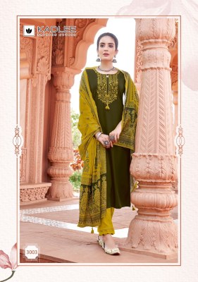 Sukanya by Kadlee Heavy reyon cotton thread embroidered readymade suit catalogue at affordable rate readymade suit catalogs