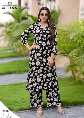 Sulekha by Mittoo Reyon printed with pocket Kurti and Pant collection at low price kurtis catalogs