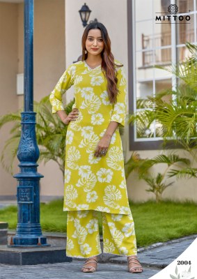 Sulekha by Mittoo Reyon printed with pocket Kurti and Pant collection at low price kurtis catalogs