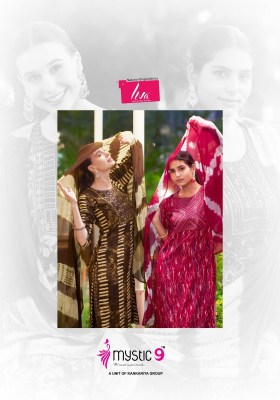 Suman vol 1 by Mystic 9 Premium reyon foil printed readymade suit catalogue at amaviexpo readymade suit catalogs