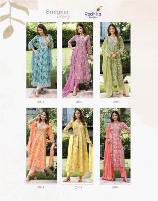 Summer Beauty vol2 by Radhika lifestyle fancy anarkali suit catalogue readymade suit catalogs