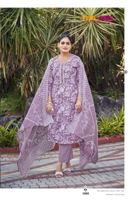 Summer Fashion vol 8 by Tips and tops Cotton printed kurti pant with dupatta catalogue at low budget readymade suit catalogs