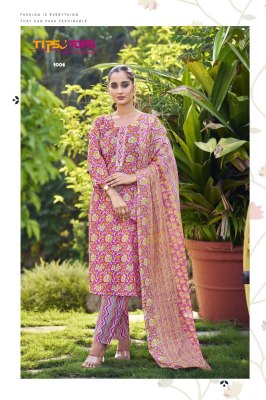 Summer Fashion vol 8 by Tips and tops Cotton printed kurti pant with dupatta catalogue at low budget readymade suit catalogs