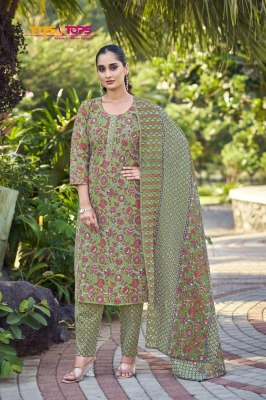 Summer Fashion vol 8 by Tips and tops Cotton printed kurti pant with dupatta catalogue at low budget readymade suit catalogs