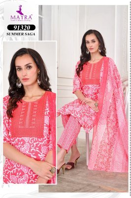 Summer Saga by Mayra fashion Pure Jaipur Cotton Sequence embroidered  readymade suit catalogue at affordable rate readymade suit catalogs