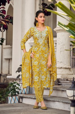 Summer Saga by Tips and tops Embroidered cotton printed top bottom with dupatta set collection at low range  readymade suit catalogs
