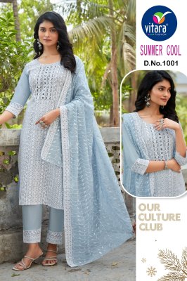 Summer cool by Pic and choose heavy cambric cotton embroidered readymade suit catalogue readymade suit catalogs