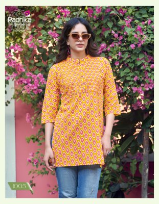 Summer shine vol 1 by Radhika life style pure heavy cotton printed short top catalogue at affordable rate western wear catalogs