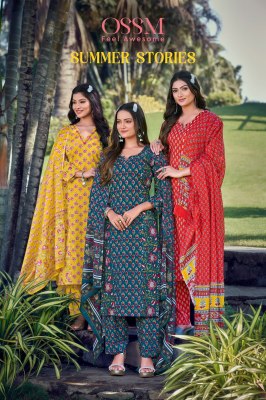 Summer stories by ossm cotton printed redymade suit catalogue at affordable rate Ossm Kurti catalogue