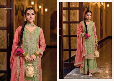 Surili by Eba life style heavy chinon embroidered readymade palazzo suit catalogue at amaviexpo readymade suit catalogs