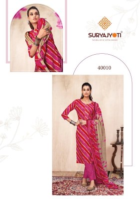  Suryajyoti Bandhani Lehriya Vol 4 Kurti Pant With Dupatta catlog at wholesale rate kurtis catalogs