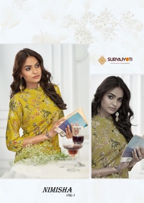 Suryajyoti Nimisha Vol-1  New Collection A Line Kurti With Pant Cord Set Wholesale  wholesale catalogs