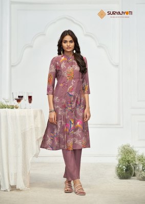 Suryajyoti Nimisha Vol-1  New Collection A Line Kurti With Pant Cord Set Wholesale  co ord set catalogs