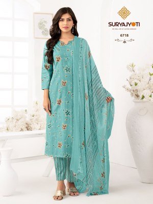 Suryajyoti Trendy Cotton Vol 67 Pure Cotton Printed Kurti Pant Dupatta Set Wholesale kurtis catalogs