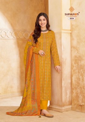 Suryajyoti by Kalki vol 8 cotton printed embroidered unstitched dress material catalogue salwar kameez catalogs