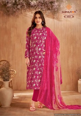 Suryajyoti by Naishaa vol 40 jam satin cotton printed dress material catalogue at low rate salwar kameez catalogs