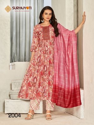 Suryajyoti by Padmavati Vol 2 Nyra Cut Kurti Pant With Dupatta readymade suit catalogs