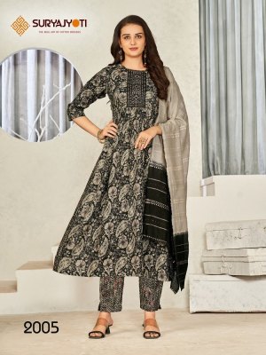 Suryajyoti by Padmavati Vol 2 Nyra Cut Kurti Pant With Dupatta readymade suit catalogs