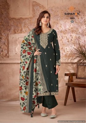 Suryajyoti by Pashan vol 3 exclusive embroidered unstitched dress material catalogue at amaviexpo salwar kameez catalogs