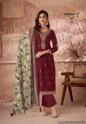 Suryajyoti by Pashan vol 3 exclusive embroidered unstitched dress material catalogue at amaviexpo salwar kameez catalogs