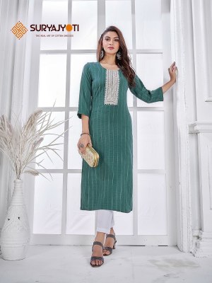 Suryajyoti by Pragya Vol-1 readymade printed kurti pant with dupatta catalogue at wholesale price kurtis catalogs