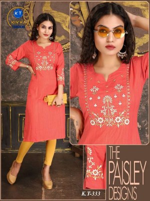 Suvesh Kesar Straight Cut Kurti catalogue supplier and exporter  kurtis catalogs