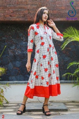 Suvesh by Tringle designer beautiful fancy clourful kurti catalogue at low rate kurtis catalogs