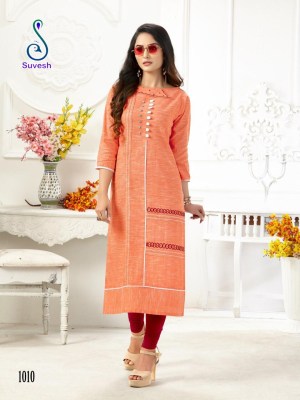 Suvesh by rose vol 2 cotton embroidered kurti catalogue at wholesale price at low rate kurtis catalogs