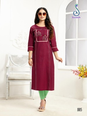 Suvesh by rose vol 2 cotton embroidered kurti catalogue at wholesale price at low rate kurtis catalogs