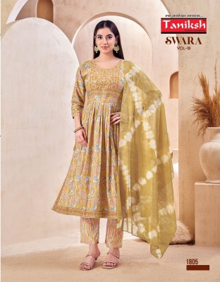 Swara  vol 18 by Taniksh Capsule reyon printed ready to wear collection at affordable rate readymade suit catalogs
