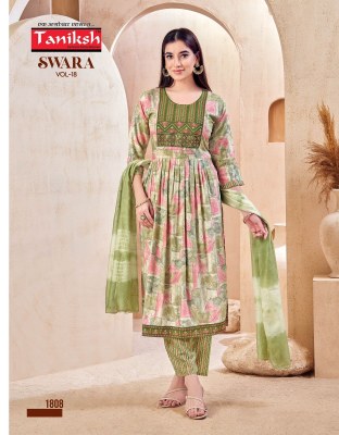 Swara  vol 18 by Taniksh Capsule reyon printed ready to wear collection at affordable rate readymade suit catalogs