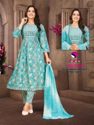 Swara vol 2 by Samara Reyon capsule foil printed handwork readymade suit catalogue at affordable rate readymade suit catalogs