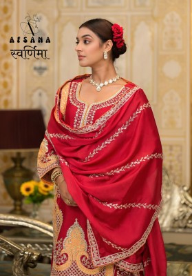 Swarnima by Afsana chinon embroidered mirror work readymade suit catalogue at low price readymade suit catalogs