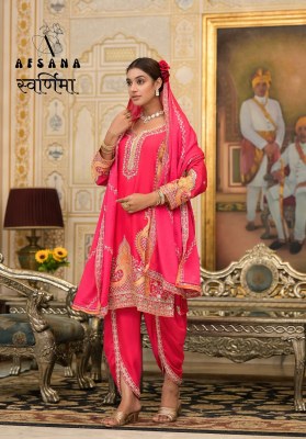 Swarnima by Afsana chinon embroidered mirror work readymade suit catalogue at low price readymade suit catalogs